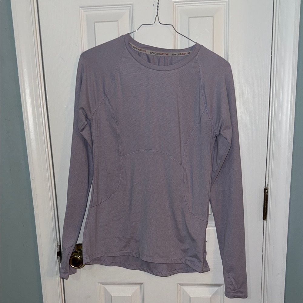 Spyder Lavender Long Sleeve Crewneck Shirt